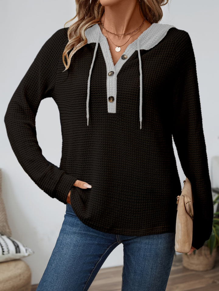 Sylvie | Sweat à Capuche Confort Bicolore