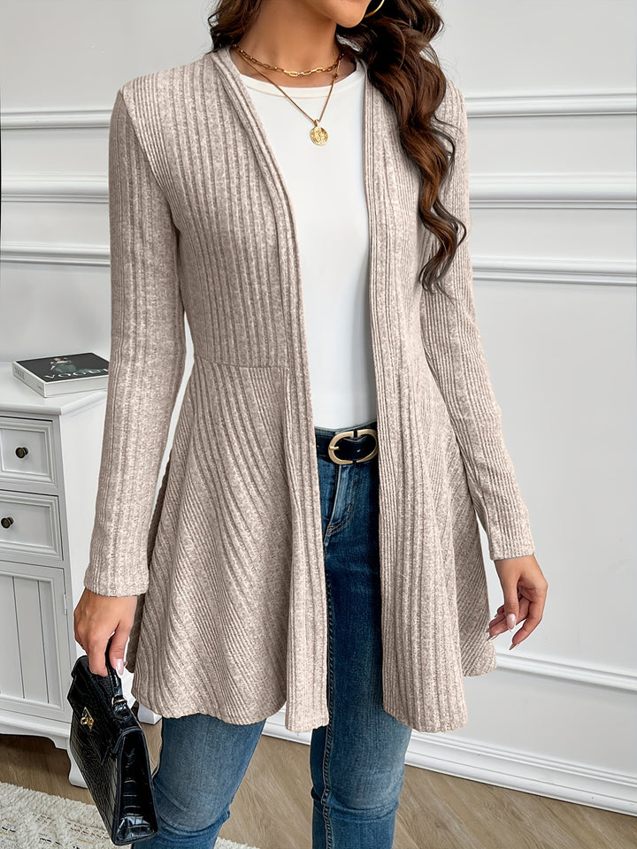 Valentine | Gilet Long Nervuré