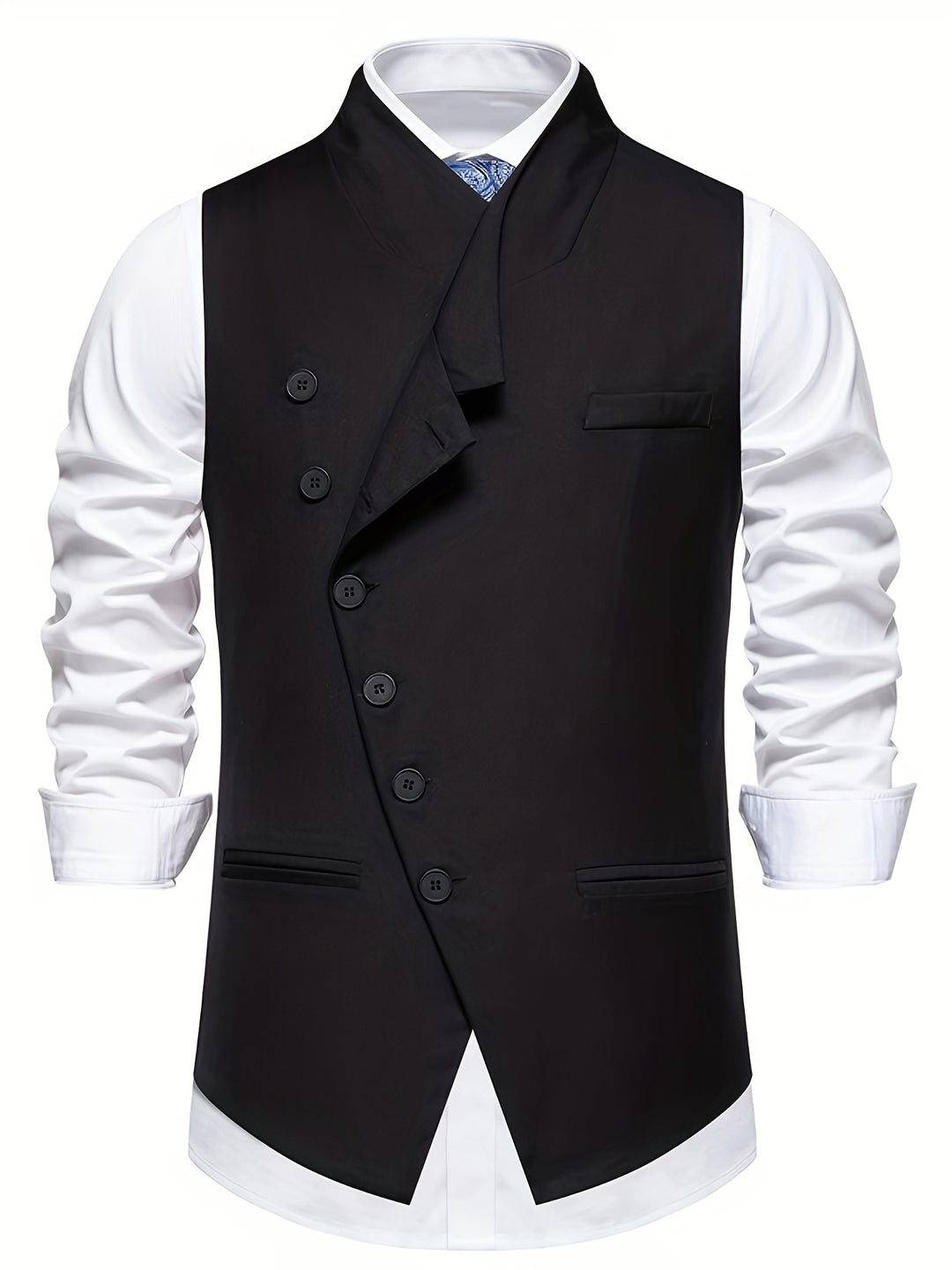 Vincent | Gilet Élégant à Boutonnage Asymétrique