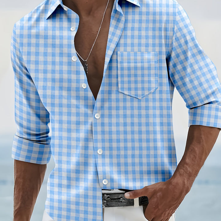 Maxime | Chemise à Carreaux Manches Longues