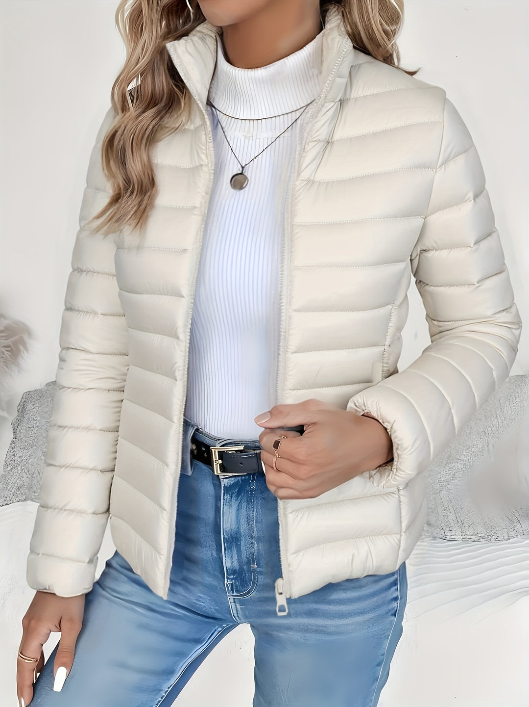 Nathalie | Veste Matelassée Légère Zippée