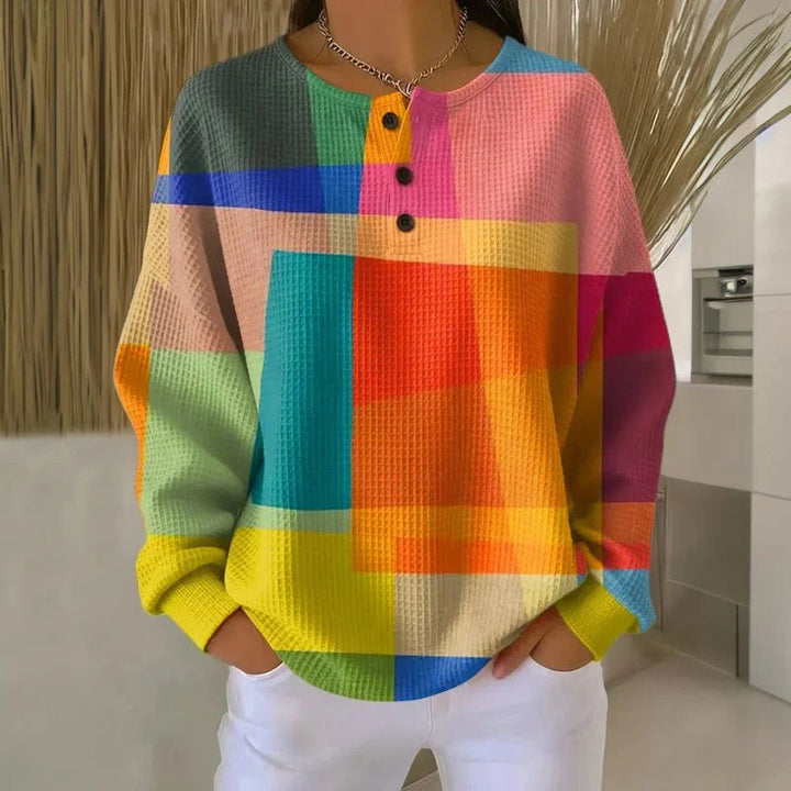 Clémentine | Pull Confort Colorblock