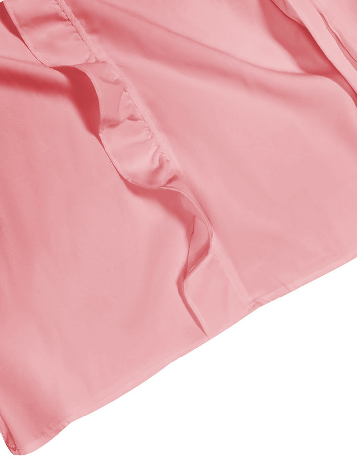 Charlotte | Blouse Fluide à Col V et Volants