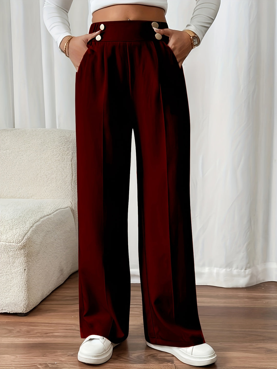 Ariane | Pantalon Fluide à Jambe Droite
