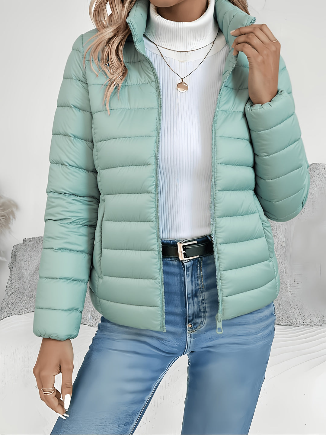 Nathalie | Veste Matelassée Légère Zippée