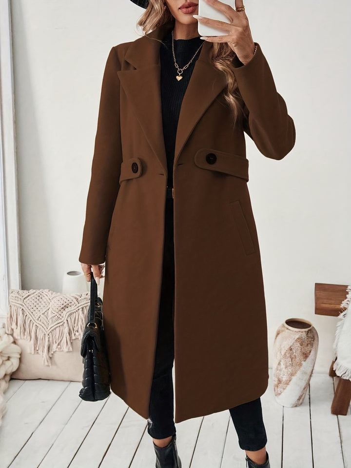 Cécile | Manteau Long Ceinturé Élégant