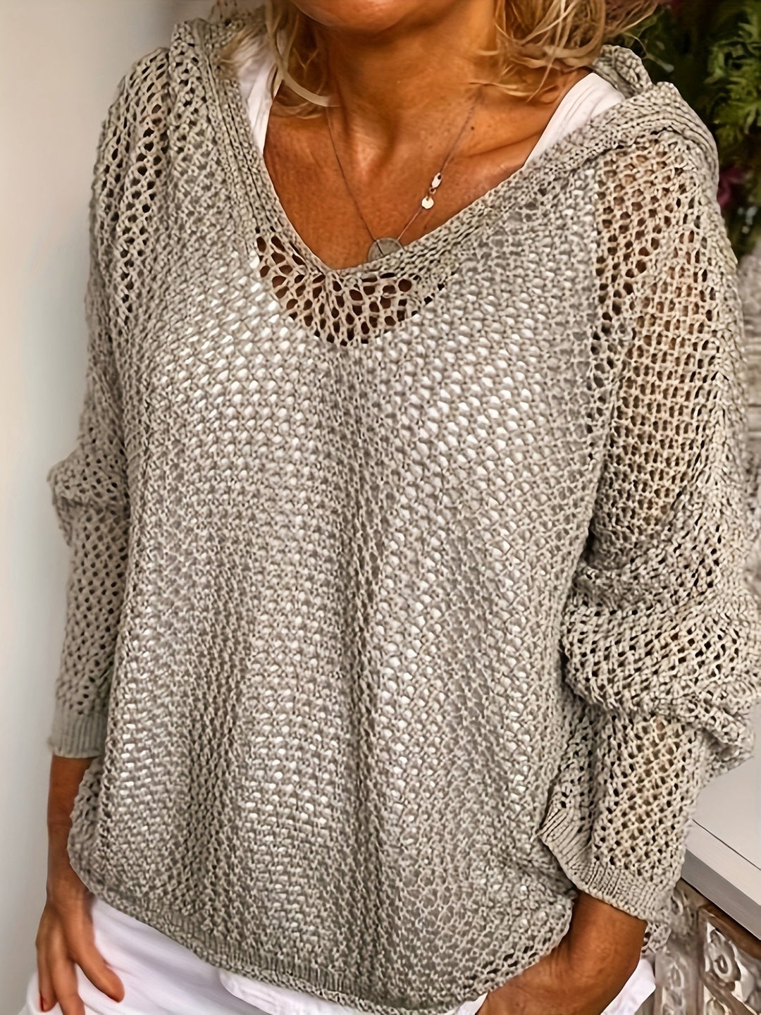 Aurore | Pull Ajouré Col V