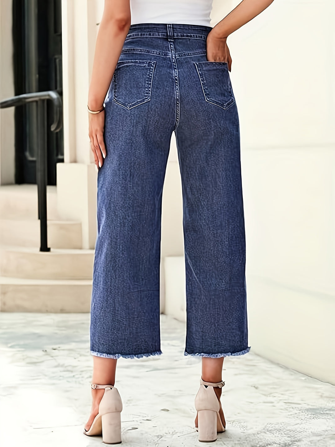 Odette | Jean Droit Raccourci Taille Haute