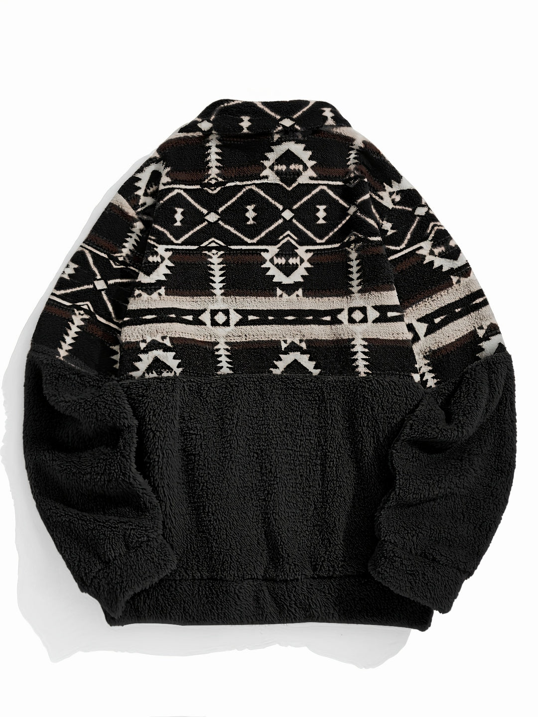Léonie | Sweat Chaleureux à Demi-Zip et Motif Géométrique