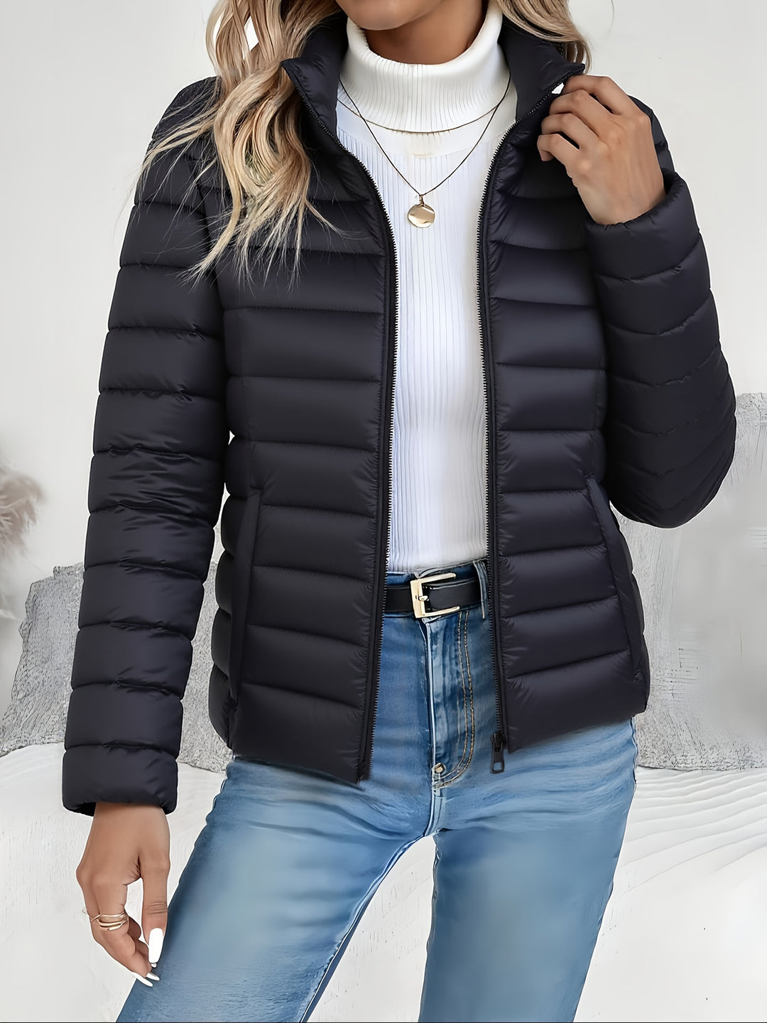 Nathalie | Veste Matelassée Légère Zippée