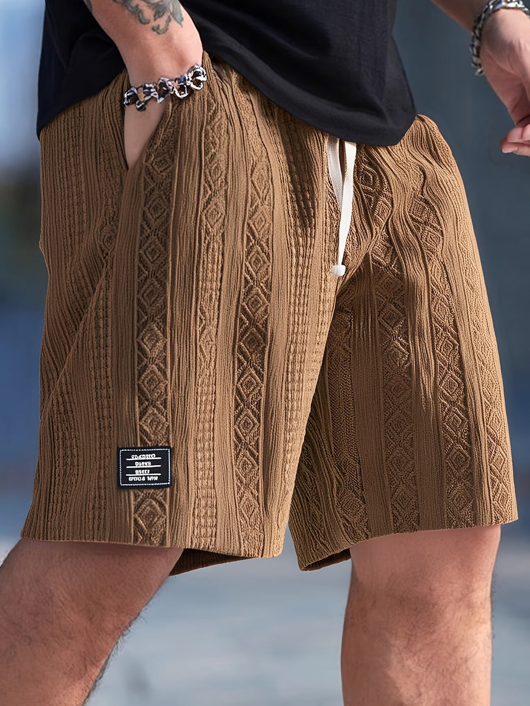 Marc | Short Texturé à Motif Géométrique