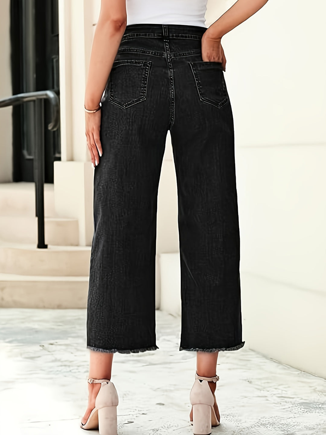 Odette | Jean Droit Raccourci Taille Haute