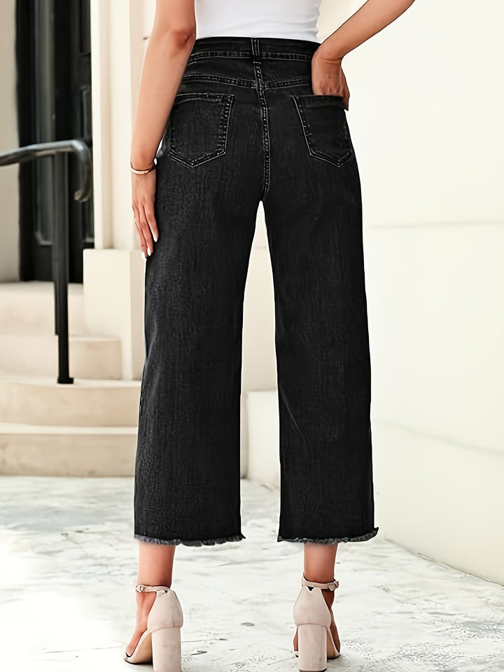 Odette | Jean Droit Raccourci Taille Haute