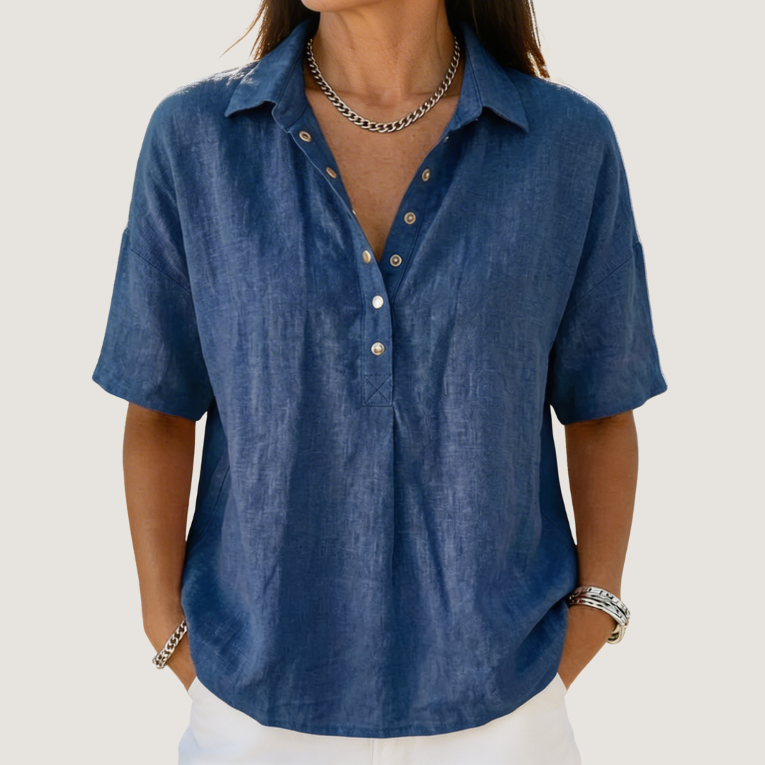Sidonie | Chemise Col Boutonné Décontractée