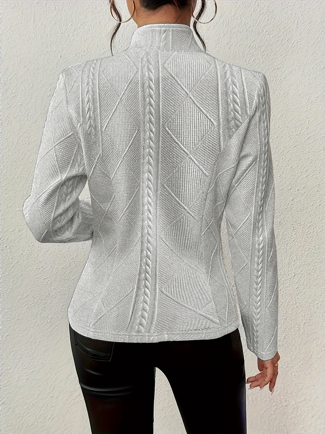 Ghislaine | Veste Texturée Cintrée à Boutons