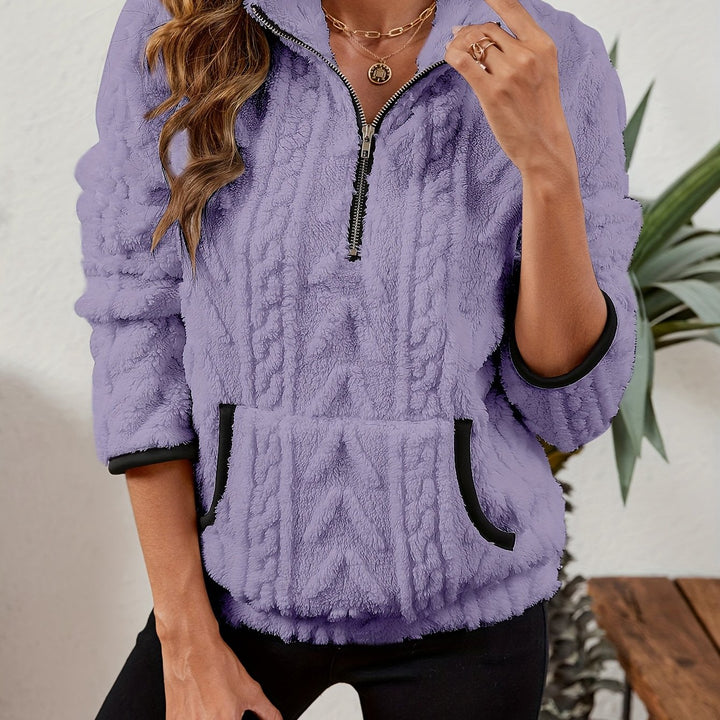 Faustine | Pull Texturé Col Zippé
