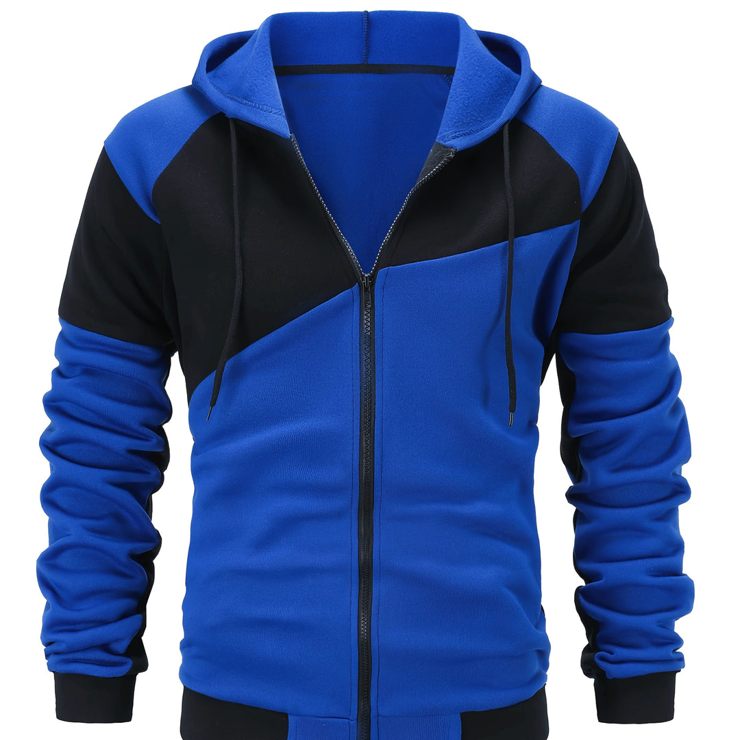 Édouard | Veste à Capuche Zippée Bicolore