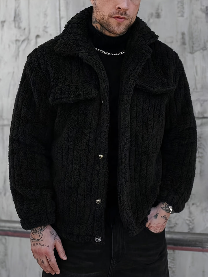 Norbert | Veste d'Hiver Texturée Boutonnée