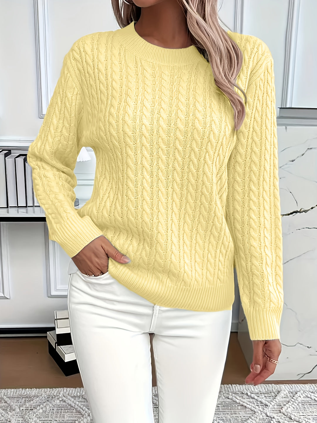 Emmanuelle | Pull Torsadé Coupe Ample