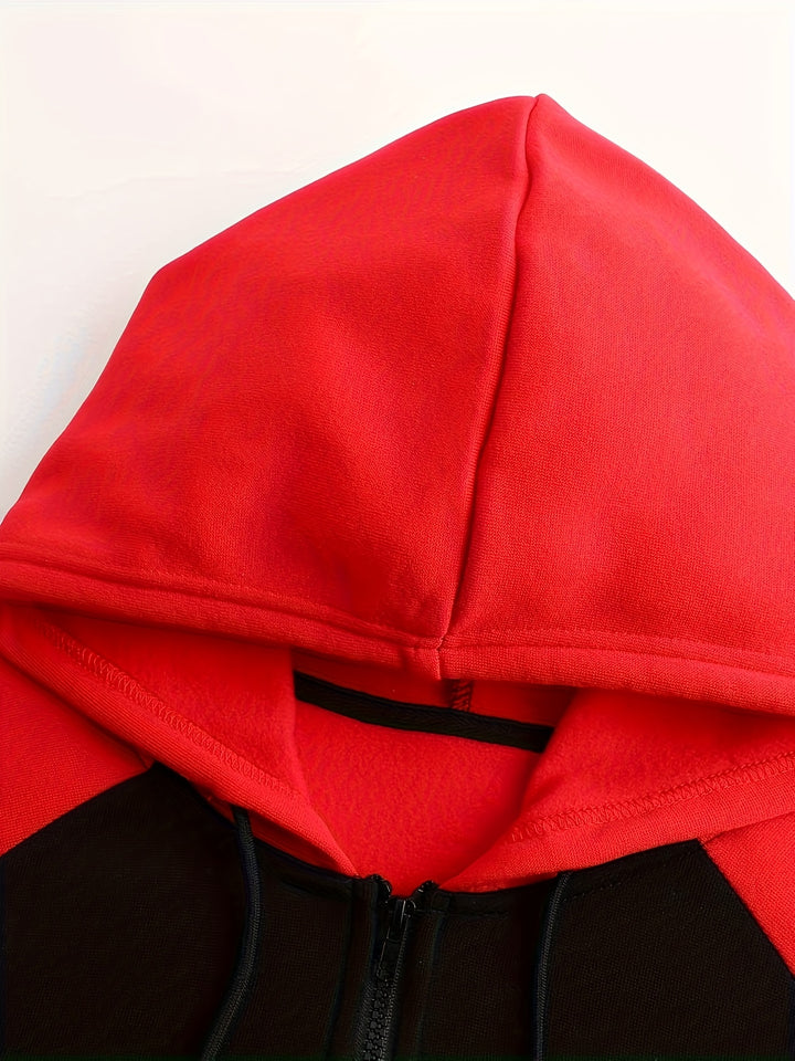 Édouard | Veste à Capuche Zippée Bicolore