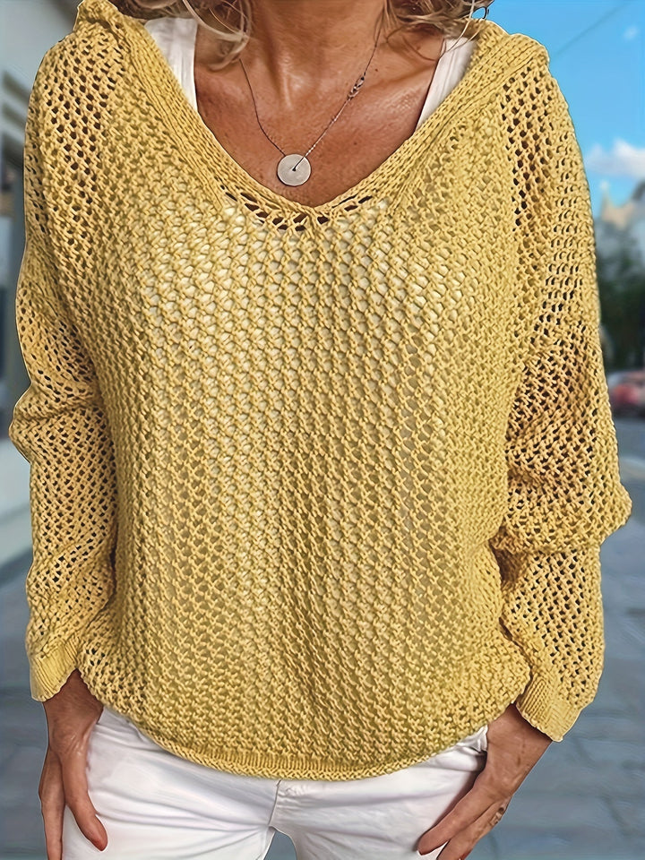 Aurore | Pull Ajouré Col V