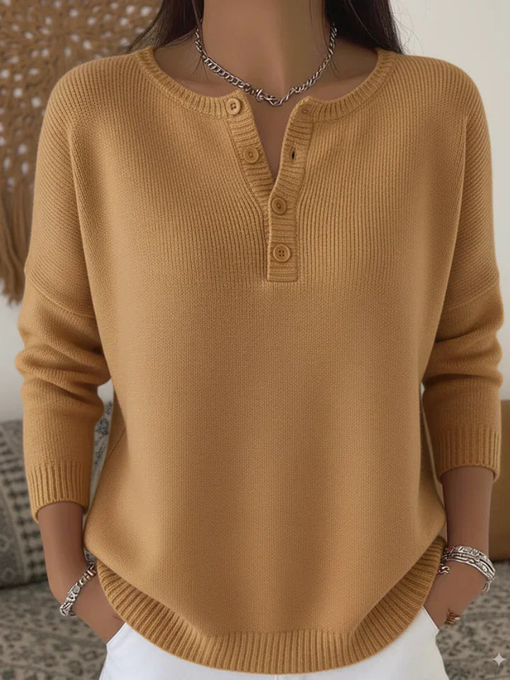 Marlène | Pull Boutonné Décontracté