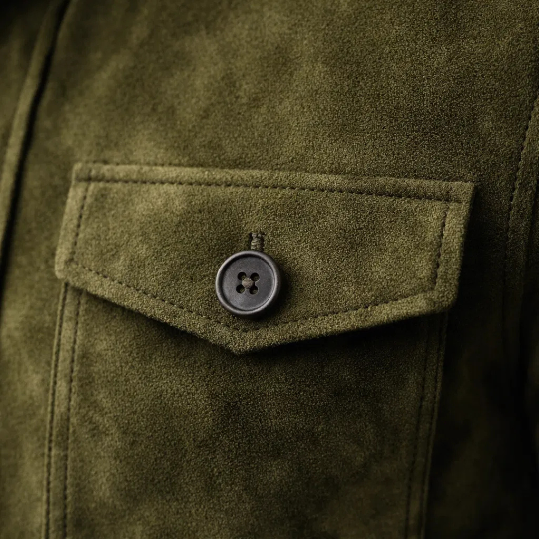 Benoît | Veste Boutonnée à Col Montant