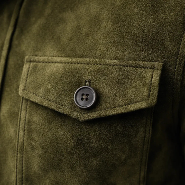 Benoît | Veste Boutonnée à Col Montant