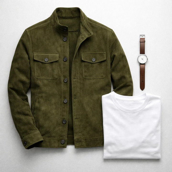 Benoît | Veste Boutonnée à Col Montant