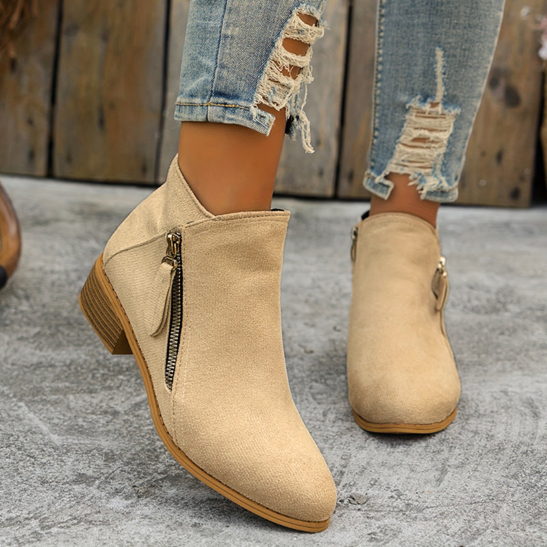 Pauline | Bottines Élégantes à Zip