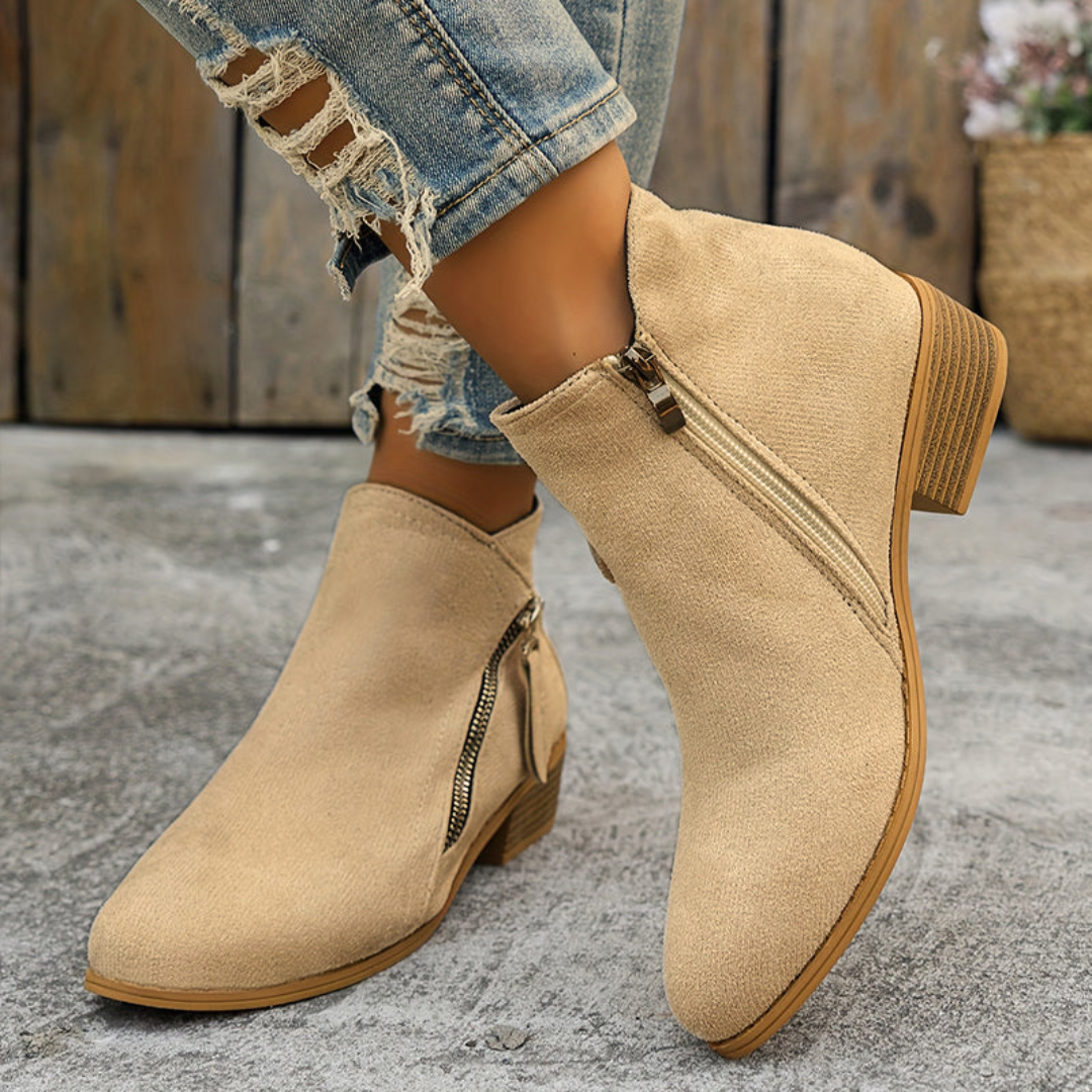 Pauline | Bottines Élégantes à Zip