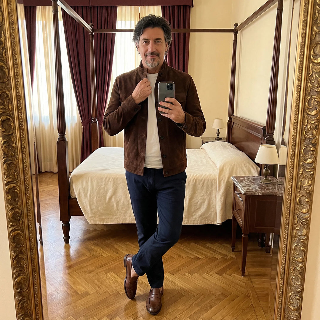 Benoît | Veste Boutonnée à Col Montant