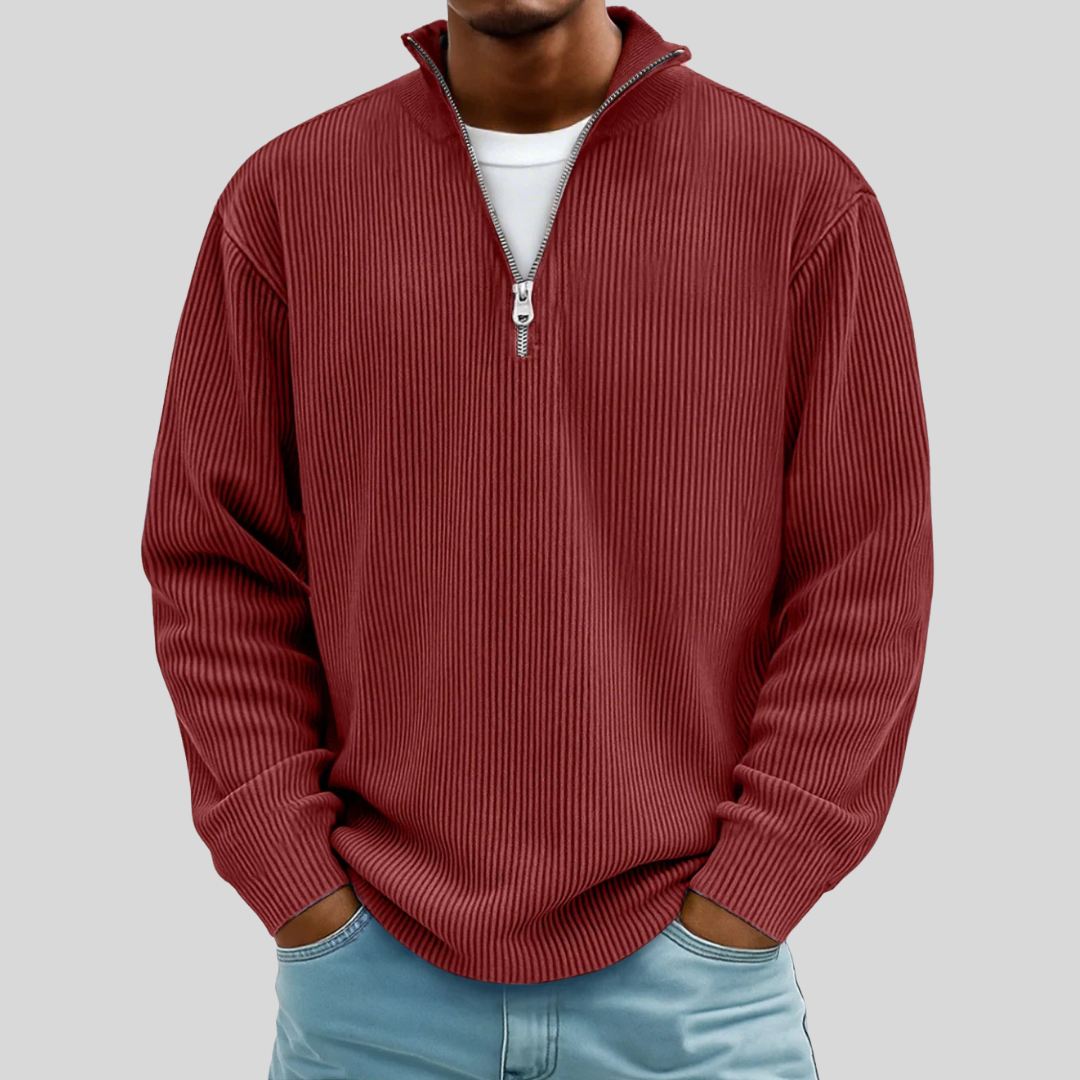 Vianney | Pull Col Zippé Décontracté