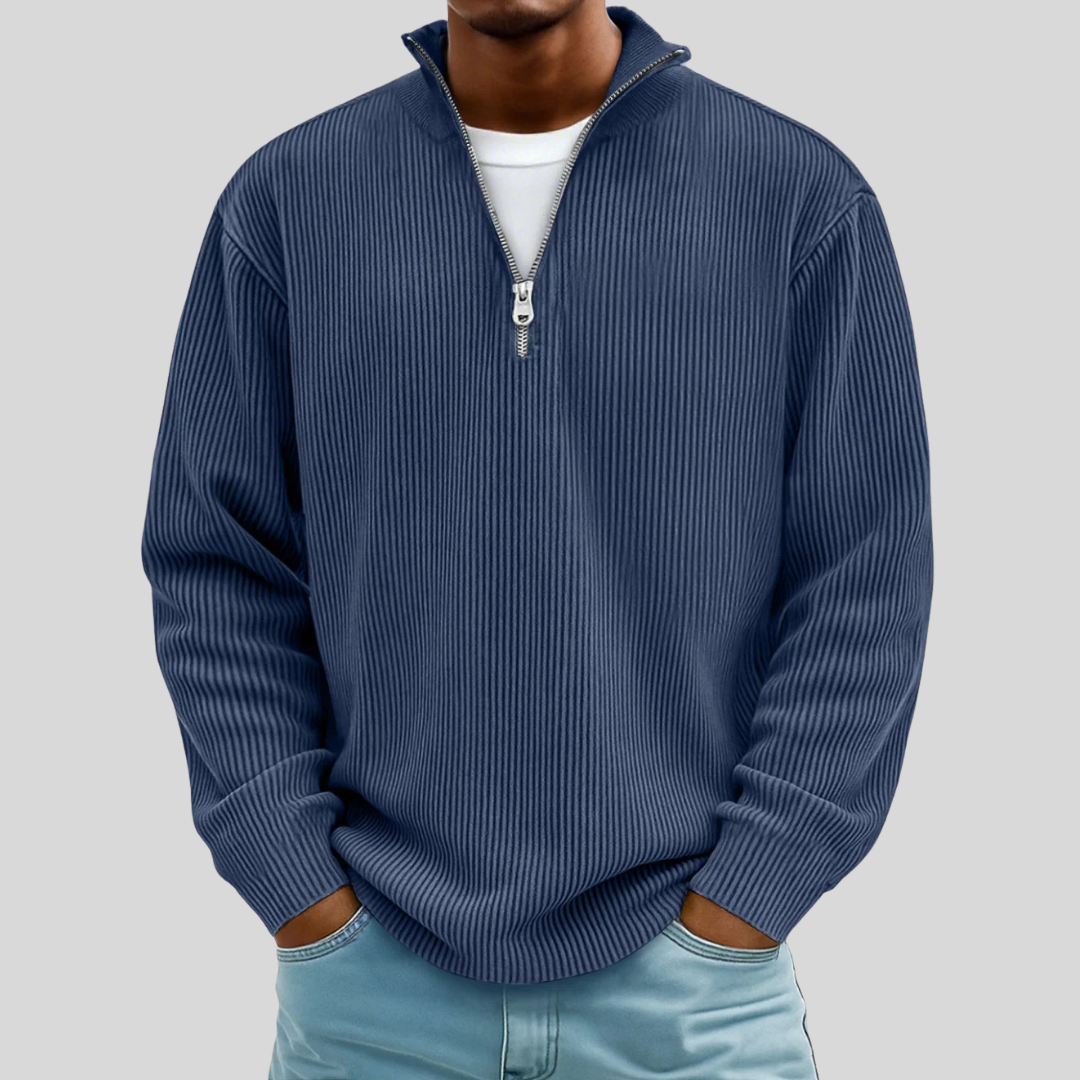 Vianney | Pull Col Zippé Décontracté