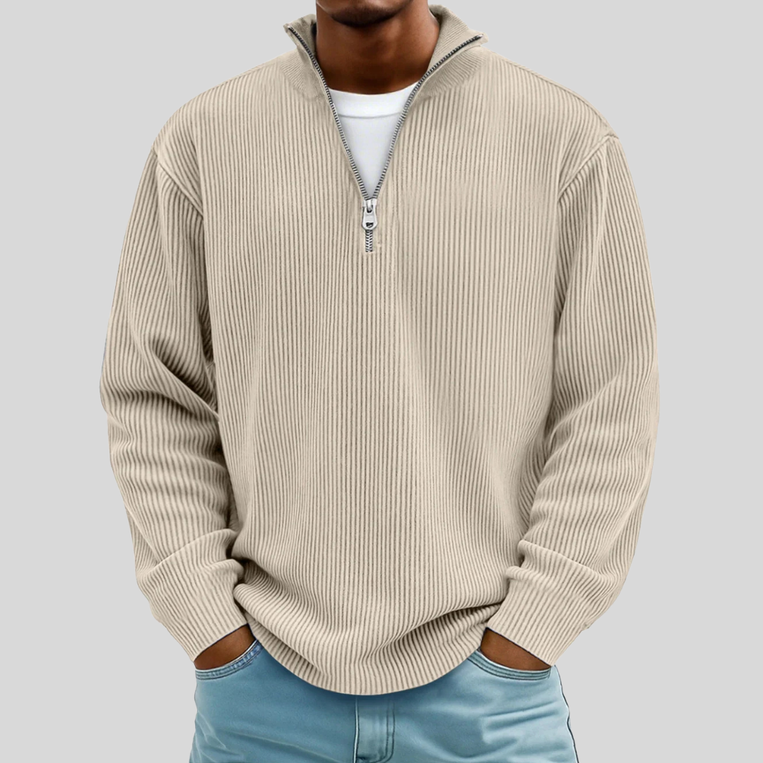 Vianney | Pull Col Zippé Décontracté