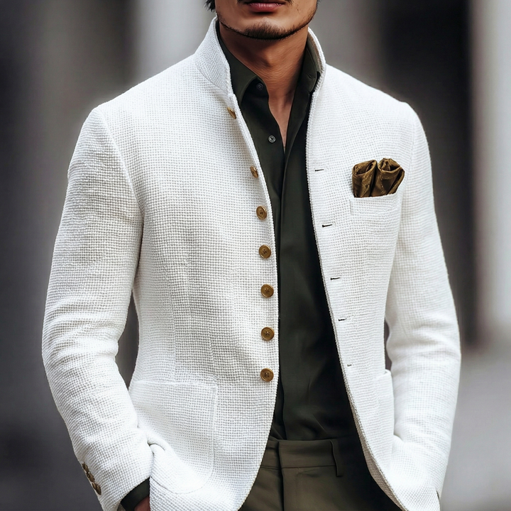 Léopold | Blazer Structuré à Col Montant