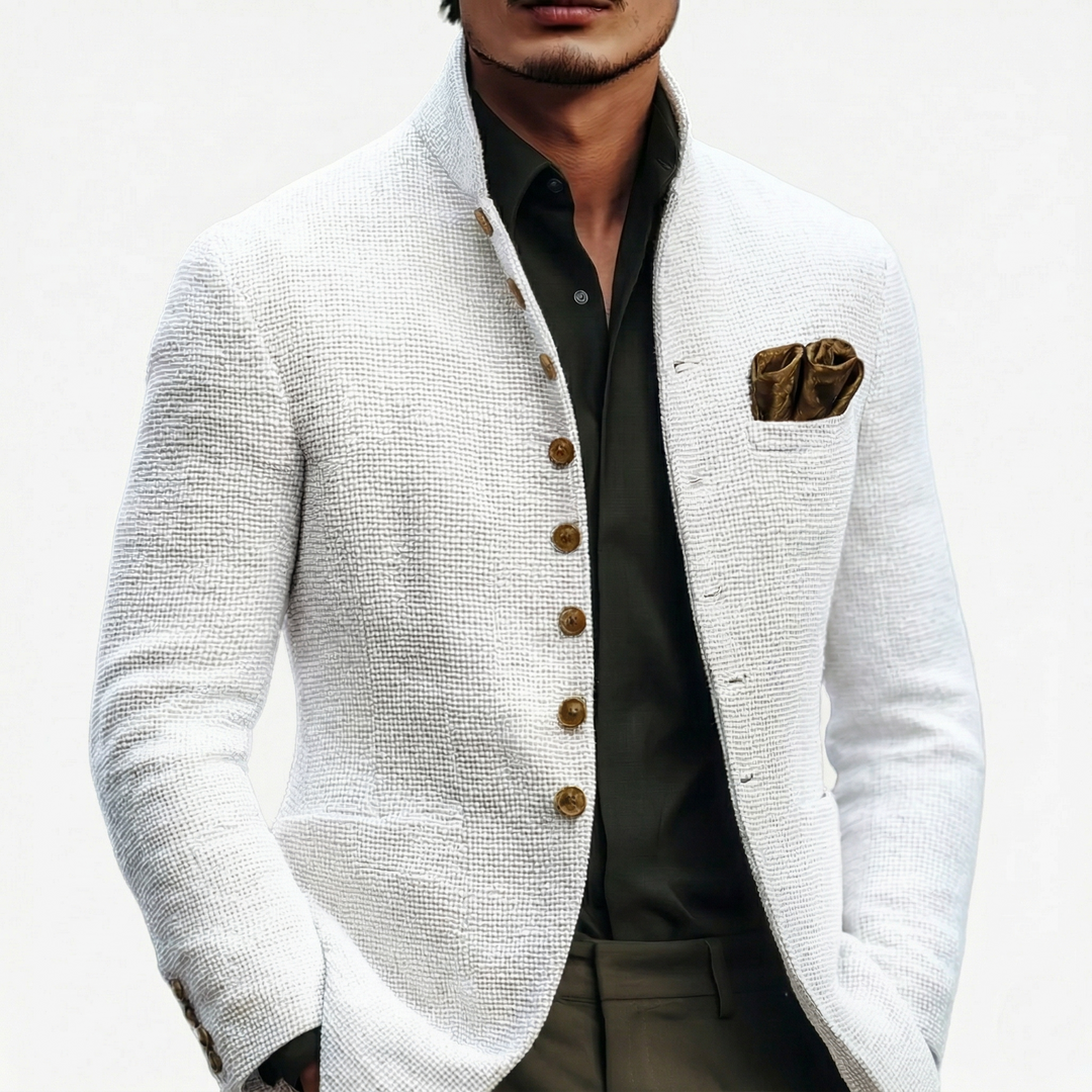 Léopold | Blazer Structuré à Col Montant