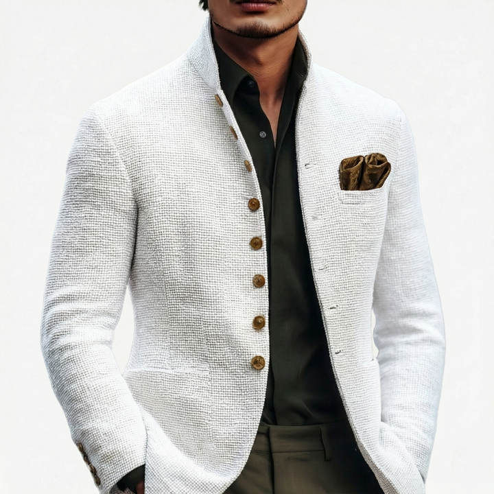 Léopold | Blazer Structuré à Col Montant