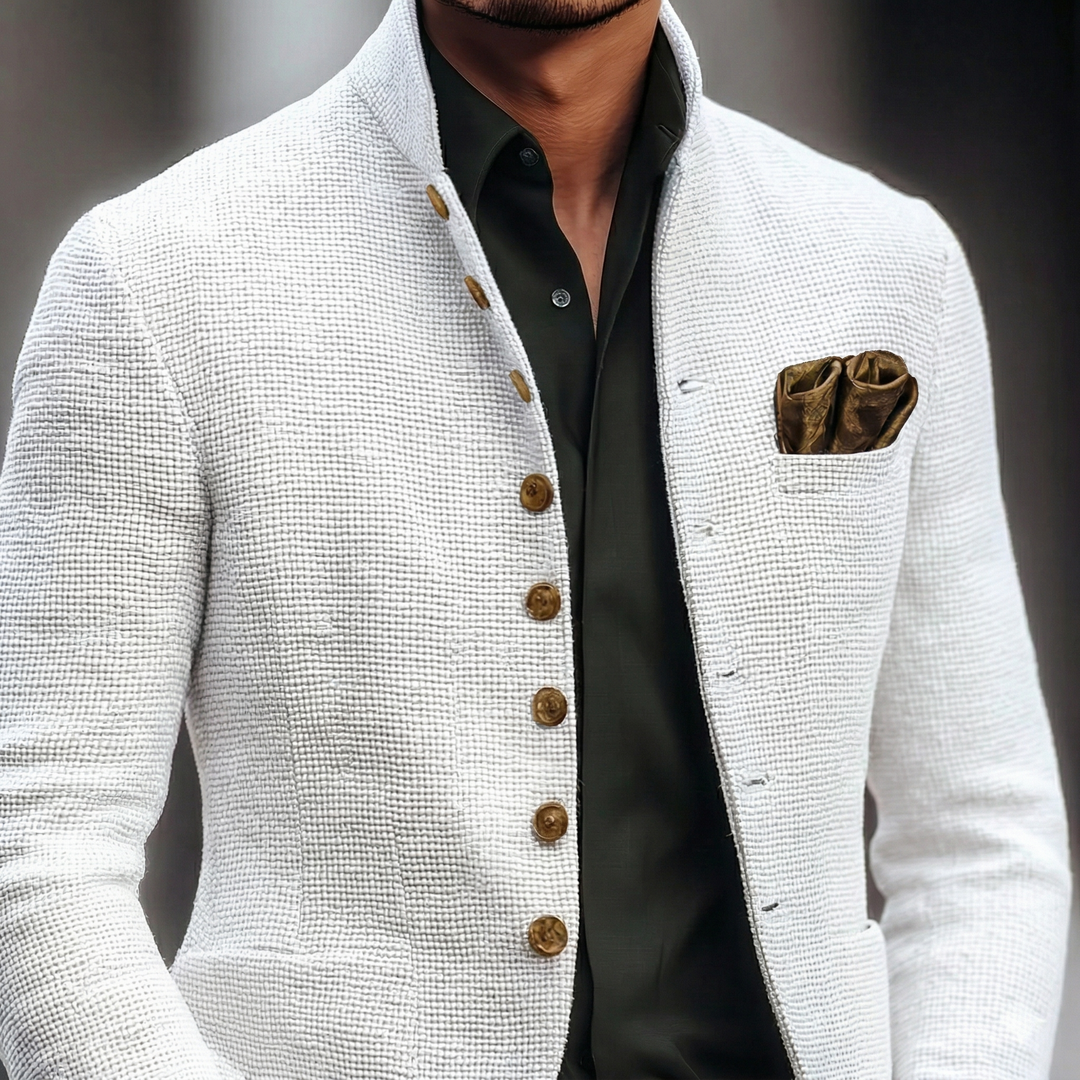 Léopold | Blazer Structuré à Col Montant