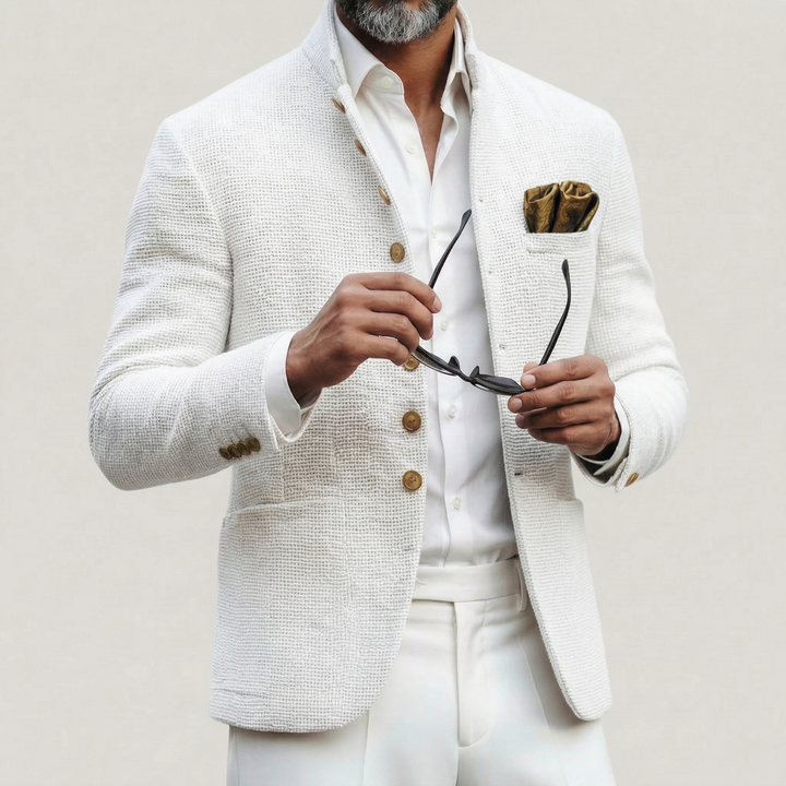 Léopold | Blazer Structuré à Col Montant