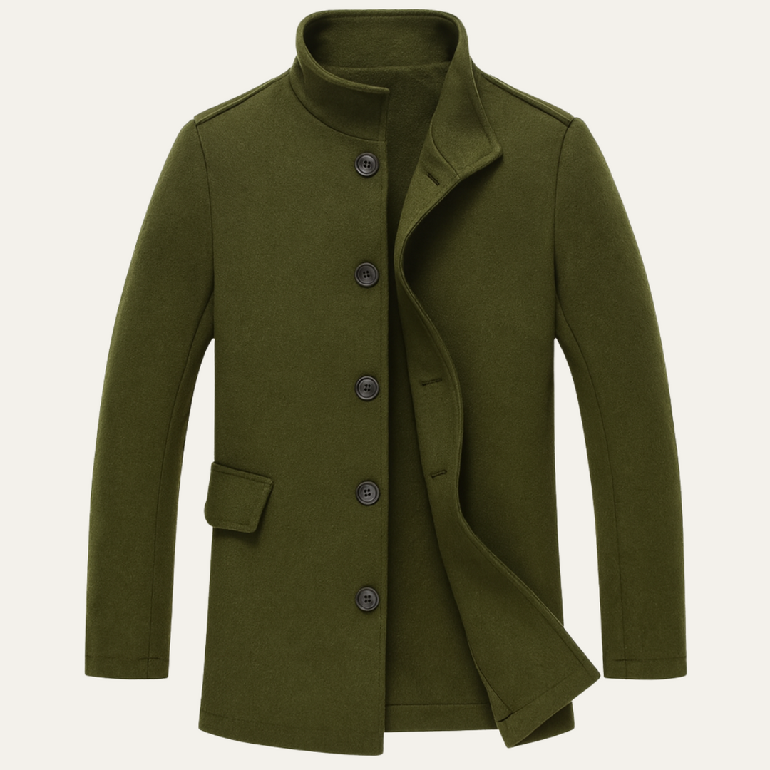 Guillaume | Manteau à Col Montant Raffiné