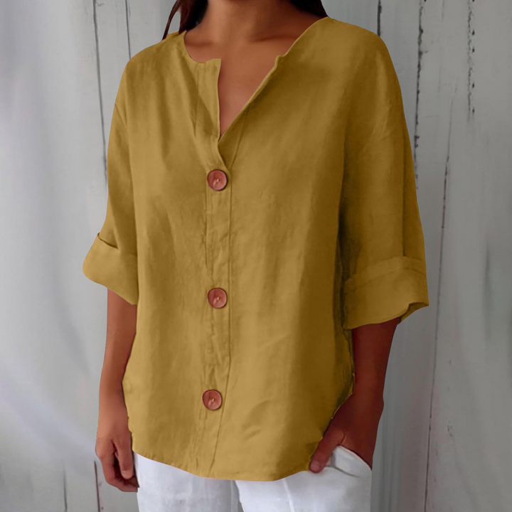 Blanche | Blouse Fluide Boutonnée