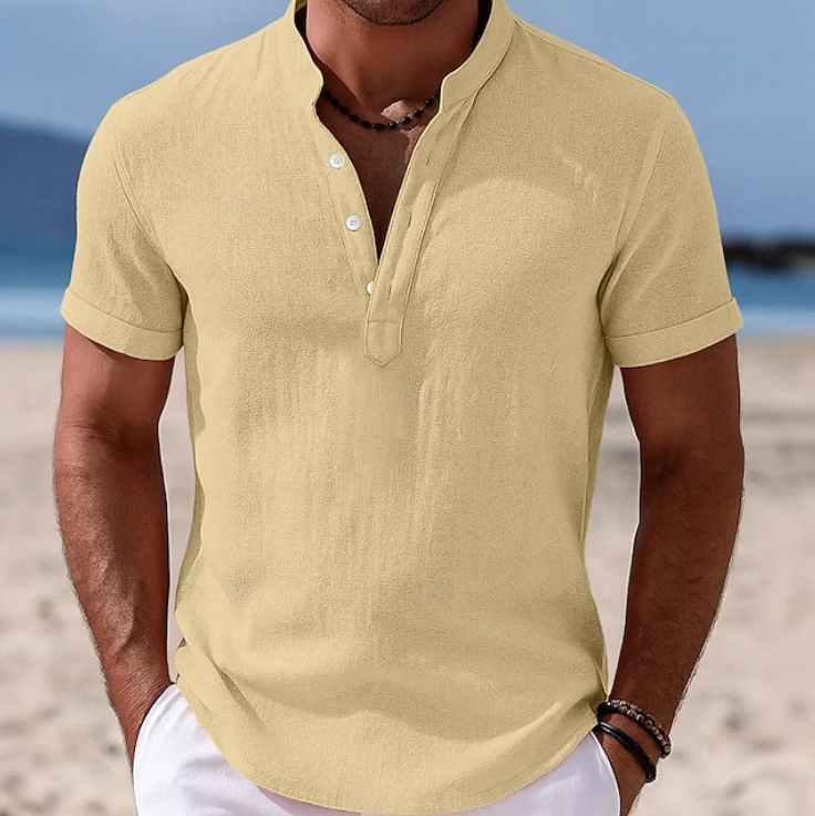 Adrien | Chemise d'Été à Manches Courtes