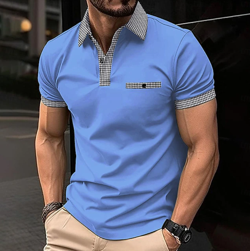 Lucas | Polo Élégant à Col Contrasté