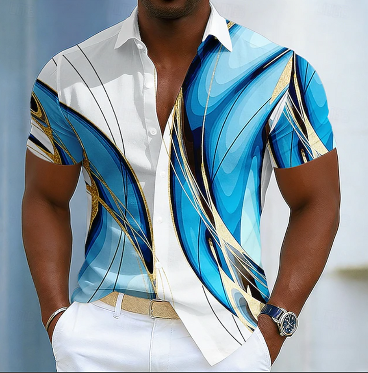 Gaétan | Chemise Élégante à Motif Linéaire