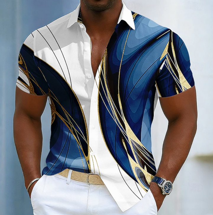 Gaétan | Chemise Élégante à Motif Linéaire
