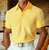 Basile | Polo Texturé à Col Ouvert