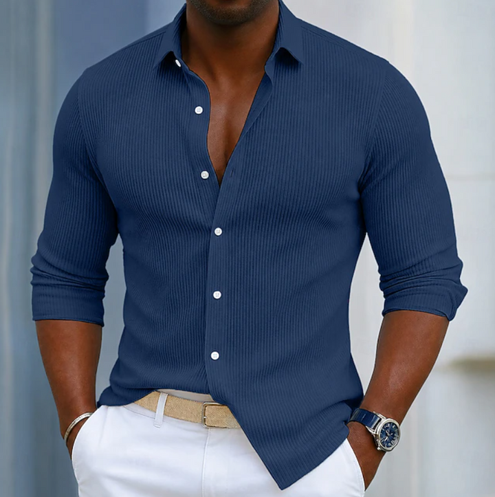 Léonard | Chemise Texturée Ajustée