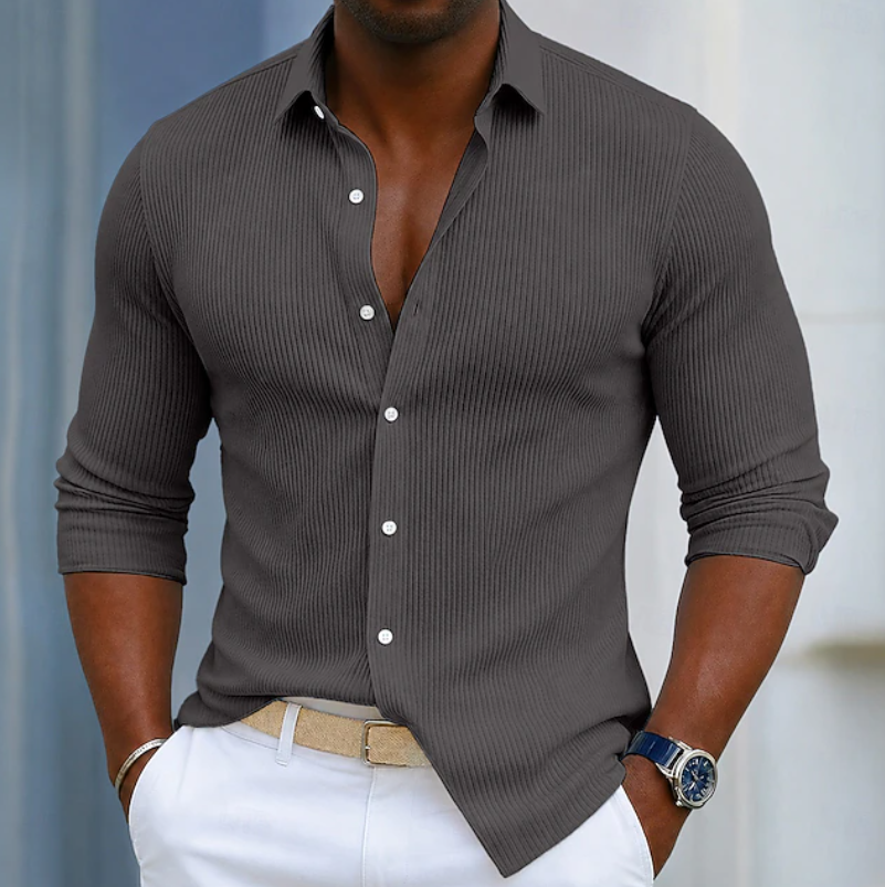 Léonard | Chemise Texturée Ajustée