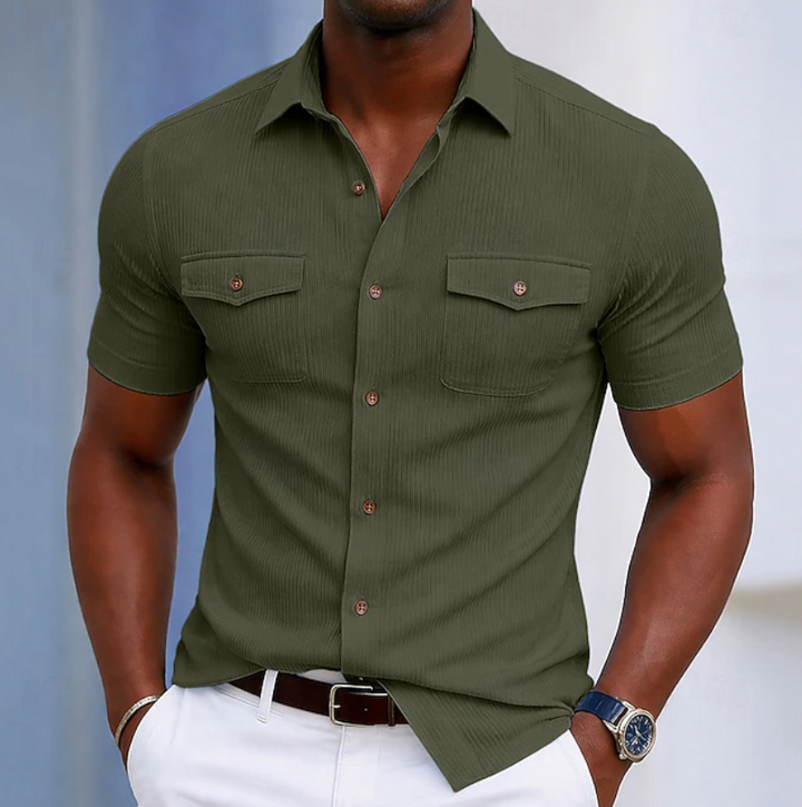 Josselin | Chemise Manches Courtes à Poches